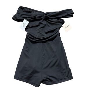 SUPERDOWN black off the shoulder romper size XS